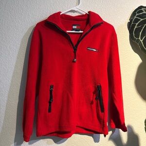Vintage Tommy Hilfiger Red Fleece Pullover
